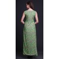 thumbnail image 4 of Bimba Robe Longue Décontractée à Imprimé Floral pour Femmes, Col en V, Sans Manches, Fente avant - Grande, 4 of 5