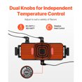 thumbnail image 4 of KFFKFF Hot Pot with Grill, 2300W 2-in-1 Electric Smokeless Grill and Hot Pot, Removable Shabu-shabu Hotpot with Non-stick Pan, Separate Dual Temperature Control, Indoor Korean BBQ for 1-6 People, 4 of 9