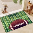 thumbnail image 2 of TIELUTT Sports Area Carpets Retro Football Field and Rugby Floor Mats Non Door Blanket Small Carpet Rug Autumn Throw Blanket for Couch Huge Area Rugs for Living Room Sweater Knit Blanket, 2 of 4
