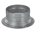 thumbnail image 1 of Unique Bargains Raccord de Conduit de 4 Pouces Bride Métallique Raccord Droit Bride de Tuyau Ronde Conduit de Ventilation, 1 of 5