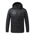 thumbnail image 2 of EGNMCR Womens Plaid Shacket Jacket USB Intelligent Constant Temperature Heated Windproof Plus Size Coat For Men And Women Winter 21 Heated Jacket Coat Women Coat, 2 of 9