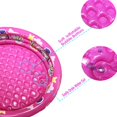 thumbnail image 3 of Amdohai 3 Rings Kiddie Pool, 48”X12”, Kids Swimming Pool, Inflatable Baby Ball Pit Pool (Pink), 3 of 7