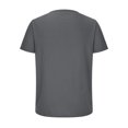 thumbnail image 3 of Gspmoly Tshirts Shirts for Men, Fashion Men Casual Button Solid Color Short Sleeve V-Neck Blouses Shirts Summer Tops Weekly Deals, 3 of 5