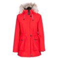 thumbnail image 1 of Trespass Caption Womens Waterproof Parka Jacket Red in Size - 10, 1 of 7