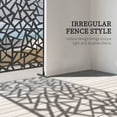 thumbnail image 4 of Outsunny Metal Privacy Screen W/ Expansion Screws Outdoor Divider, Irregular Fence, 4 of 9