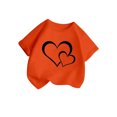 thumbnail image 3 of WEAIXIMIUNG Chandails de Sport pour Filles 12-14 T-Shirt Mignon à Motif pour Fille Col Rond Manches Courtes T-Shirt d'Été Décontracté 90, 3 of 5