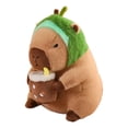 thumbnail image 3 of lionlar Capybara Toy Home Decor Capybara Stuffed Toy for Teens Children Adults Avocado, 3 of 9