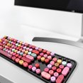 thumbnail image 4 of Mofii Sweet Keyboard Combo Mixed Color 2.4G Wireless Keyboard Set Circular Suspension Key for PC Laptop Black, 4 of 7