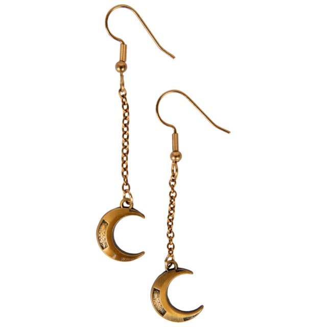 Moon Knight Boucles d'Oreilles Pendantes en Croissant