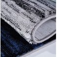 thumbnail image 2 of Ladole Rugs Red / Blue Grey Black Contemporary Geometric Design Modern Area Rug Carpet Approx. 3x5, 3x10, 4x6, 5x7, 8x10, 9x12 Feet, 2 of 6