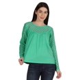 thumbnail image 1 of Moomaya Haut en Dentelle Style Victorien pour Femmes Manches Longues Tunique Décontractée Unie, 1 of 6