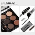 thumbnail image 4 of 6 Colours Eyebrow Contour Powder Kit with Eyebrow Brush Eyebrow Powder Eyebrow Dye Eyebrow Stencil Professional Eyebrow Powder Make Up Set, 4 of 9