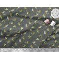 thumbnail image 2 of Soimoi Georgette Viscose Fabric Flycathcer Bird Decor Fabric Printed Yard 42 Inch Wide, 2 of 5