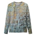 thumbnail image 4 of EQWLJWE Chandails d'Entraînement à Manches Longues pour Femmes Chandail Imprimé à Col Rond à Manches Longues Décontracté Haut pour Femmes Vêtements d'Automne pour Femmes, 4 of 5