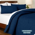 thumbnail image 2 of Bare Home Down Alternative Comforter Set - 2-Pieces - All Seasons - Twin/Twin-XL, Heather Dark Blue, 2 of 5