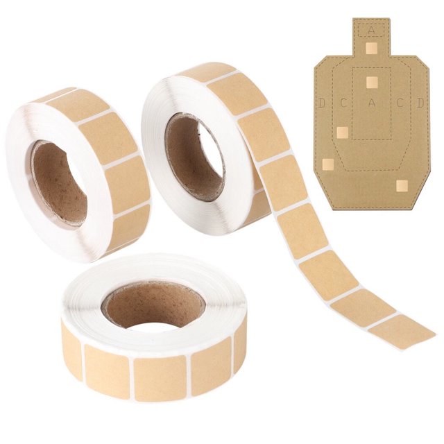LoonWear 3000 Pieces, 3 Rolls Target Pasters, Self-Adhesive Target Stickers, 0.9 Inches Target Labels for Shooting Range Practice, 1000 Per Roll