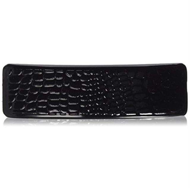 Caravan Barrette Automatique Noire au Design Aspect Peau 0.5 Once