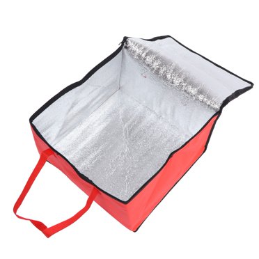 Grand Sac Isolé à Grande Capacité en Tissu Non Tissé, Isolation Thermique, Portable et Réutilisable pour Aliments Chauds et Froids, Conservation au Chaud, Résistant à l'Huile
