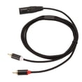 thumbnail image 4 of XLR Male to 2  Cable Clear Signal Lossless Cord HiFi Sound Split for Mixer Active Speaker Microphone, 4 of 7