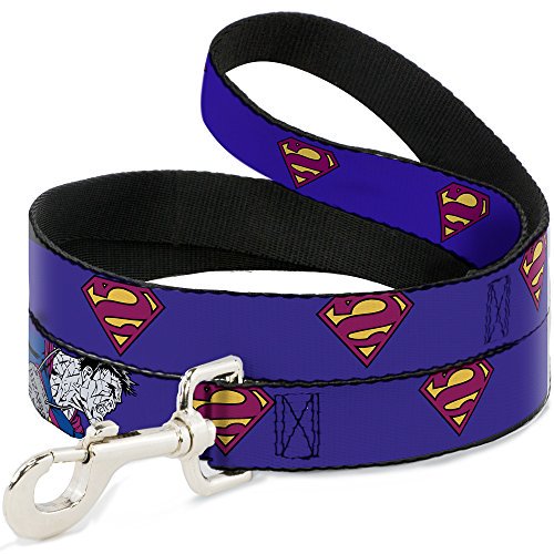 Buckle-Down Dog Leash Bizzaro Logo Bizzaro Pose Available In Different Lengths And Widths For Small Medium Large Dogs and Cats, 6 Feet Long - 1/2" Wid