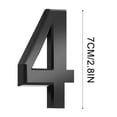 thumbnail image 2 of RXIRUCGD 3 Inch Black Modern House Numbers Mailbox Numbers 0-9 Self-Adhesive Street Door Home Address Metal Numbers For Outside Or Inside Signs Easy Install, 2 of 2