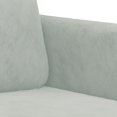 thumbnail image 3 of vidaXL 2 Piece Sofa Set Light Grey Velvet, 3 of 4
