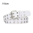 thumbnail image 4 of Langgg Ceinture Punk à Boucle en Alliage pour Jeans Femmes Intemporelle Résistante à l'Usure Blanc 115cm 1Set, 4 of 6