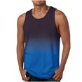 thumbnail image 2 of LSLJS Nouveaux Débardeurs à Imprimé Dégradé 3D pour Hommes T-Shirts Sans Manches Décontractés à Col Rond Débardeurs de Plage pour Muscles, 2 of 5