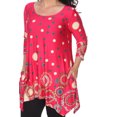 thumbnail image 3 of White Mark Tunique pour Femmes à Manches 3/4 en Jersey, 3 of 5