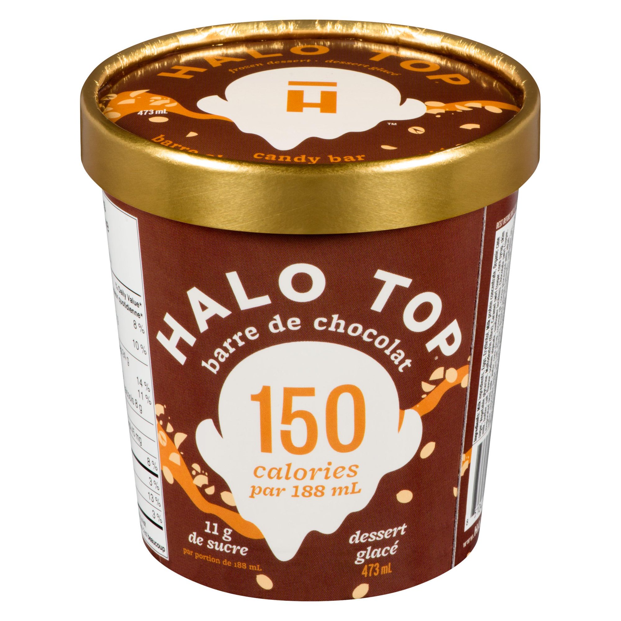 Halo Top Barre de Chocolat Dessert Glacé