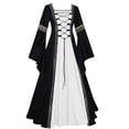 thumbnail image 1 of Birdeem Robe Décontractée Vintage Patchwork pour Femmes, Longueur au Sol, Cosplay Gothique, 1 of 4