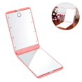 thumbnail image 1 of LOVEVER Cosmetic Mirror With Led Lights  Dimmable Touch Sensor Magnification Glass Folding Makeup Mirror For Women Portable - White, 1 of 6