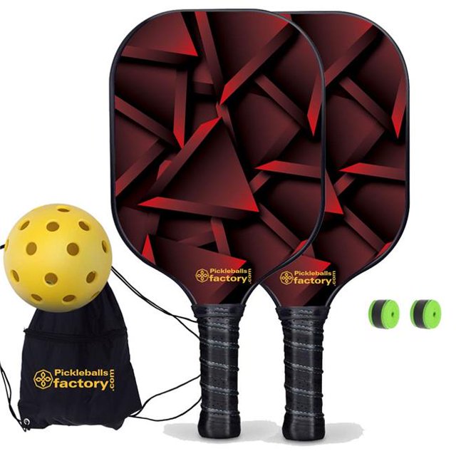 Usine de Pickleball PB00042-6-G Ensemble de Pickleball - Palettes de Pickleball en Chocolat USA, Jeux d'Entrée Ensemble de Pickleball, Fibre de Verre Graphite