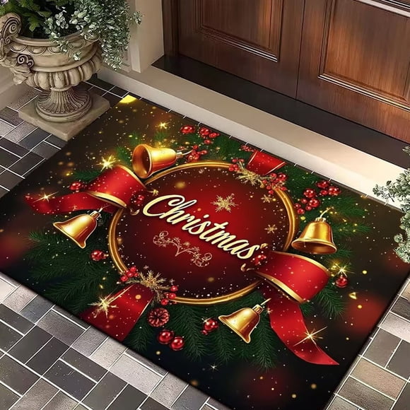 Water-Absorbing Door Mat 15.75 x 23.62 in, Non-Slide Polyester Entryway Carpet for Home