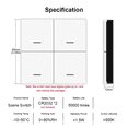 thumbnail image 4 of 4X Tuya ZigBee Smart Scene Switch 4 Gang Smart Switch 12 Scene Switch Push Button Controller Supports Home Assistant,4 x Smart switch 4 x English instruction manual,White, 4 of 8