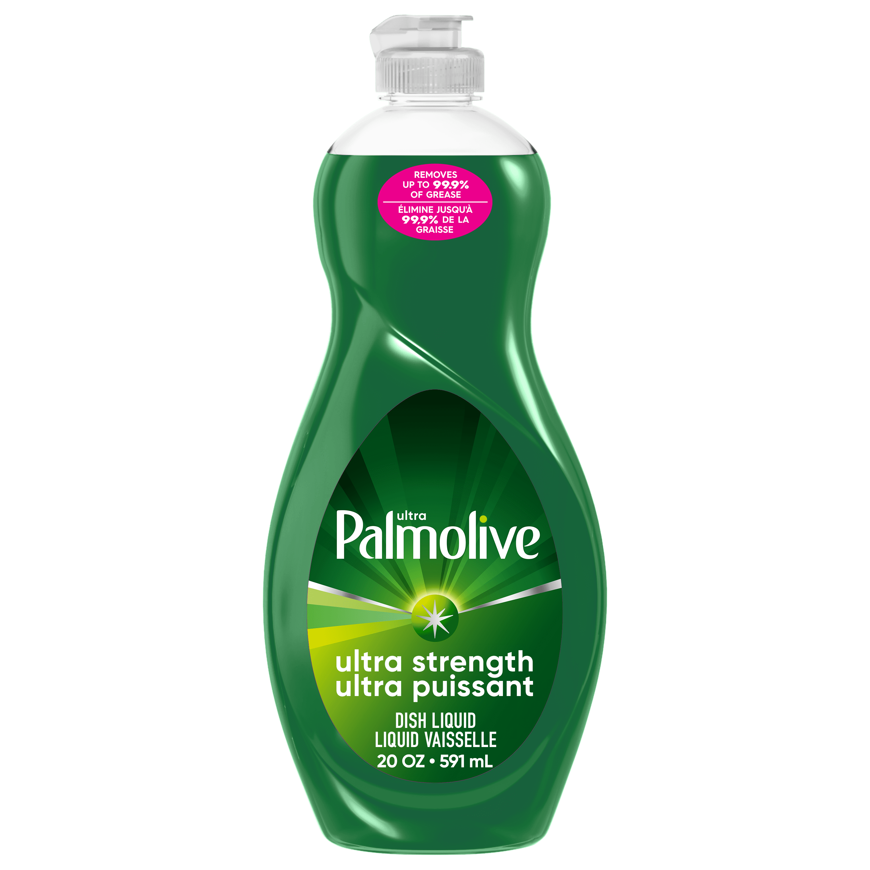 Palmolive Ultra Strength Liquid Dish Soap, Cuts Grease and Grime, 591 ml Bottle