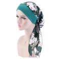 thumbnail image 1 of Turban Décontracté Ample à Imprimé pour Femmes, Bonnet de Chimiothérapie, Couvre-Chef contre le Cancer, 1 of 2