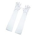 thumbnail image 1 of Unique Bargains Paires de Gants à Doigts Complets Extensibles pour Femmes, Longueur Opéra, 1 of 4