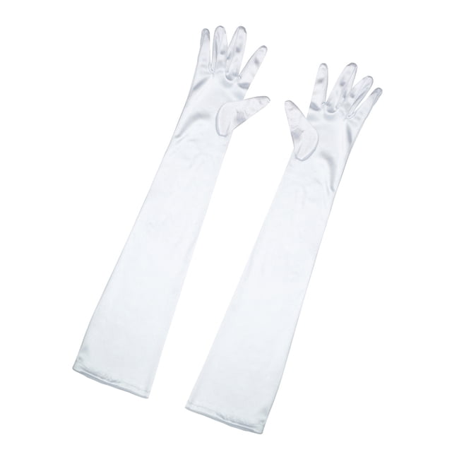 Unique Bargains Paires de Gants à Doigts Complets Extensibles pour Femmes, Longueur Opéra