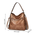 thumbnail image 2 of Estbridg Handbags For Women Large Designer Ladies Bag Bucket Purse Leather, 2 of 3