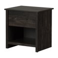 thumbnail image 2 of South Shore Fernley 1-Drawer Nightstand for Adult, in Rubbed Black, 2 of 13