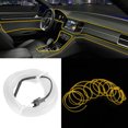 thumbnail image 4 of EL Cold Light, Waterproof Car Decorative Light Strip, For Center Console Steering Wheel Instrument Panel Lights Yellow, 4 of 8