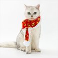 thumbnail image 1 of Plush Pet Scarf With Red Envelope Chinese New Year Style Warm Soft Comfortable Decorative Collar For Cats Dogs Photo Prop, 1 of 7