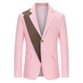 thumbnail image 1 of Mode Homme Angleterre Couleur Unie Haute Qualité Costume Décontracté à Simple Boutonnage, 1 of 8