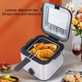 thumbnail image 3 of 2.5L Electric French Fries Fryer, 1000W Temperature Adjustable Square Stainless Steel Electric Deep Fryer for Chicken Onion Ring, 3 of 7