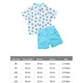 thumbnail image 2 of Kids Baby Boy Gentleman Elephant Tops Shorts Outfits Set Summer, 2 of 3