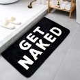 thumbnail image 1 of ChezMax Get Naked Bath Mat, Non-Slip Microfiber Shower Mat, Cute Absorbent Shower Rug, Funny Bathroom Decor for Bathtub, Pink and White Bathroom Rug, Machine Washable 20"X32", 1 of 8