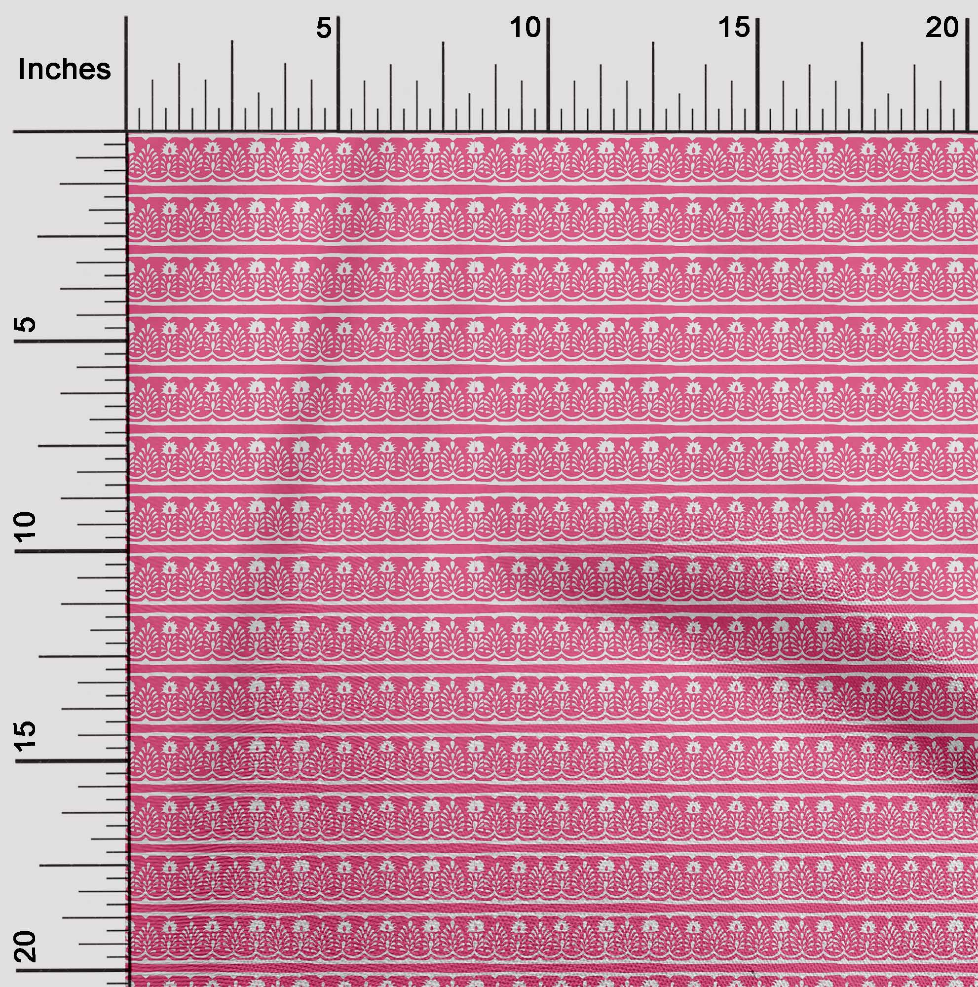 oneOone Viscose Chiffon Fabric Ethnic Block Print Fabric By The Yard 42 Inch Wide