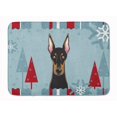 thumbnail image 1 of Caroline's Treasures BB1741RUG Tapis en Mousse Mémoire Lavable à la Machine Doberman pour les Fêtes d'Hiver, 1 of 4