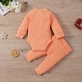 thumbnail image 3 of Kmbangi Baby Solid Color Clothes Set O-neck Jumpsuit+Elastic Waist Trousers, 3 of 9